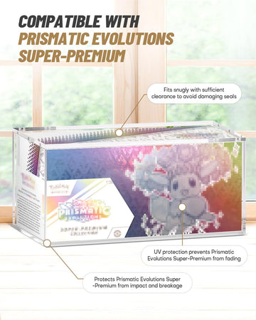 SOWANO clear acrylic display box magnetic lid in action for secure access.