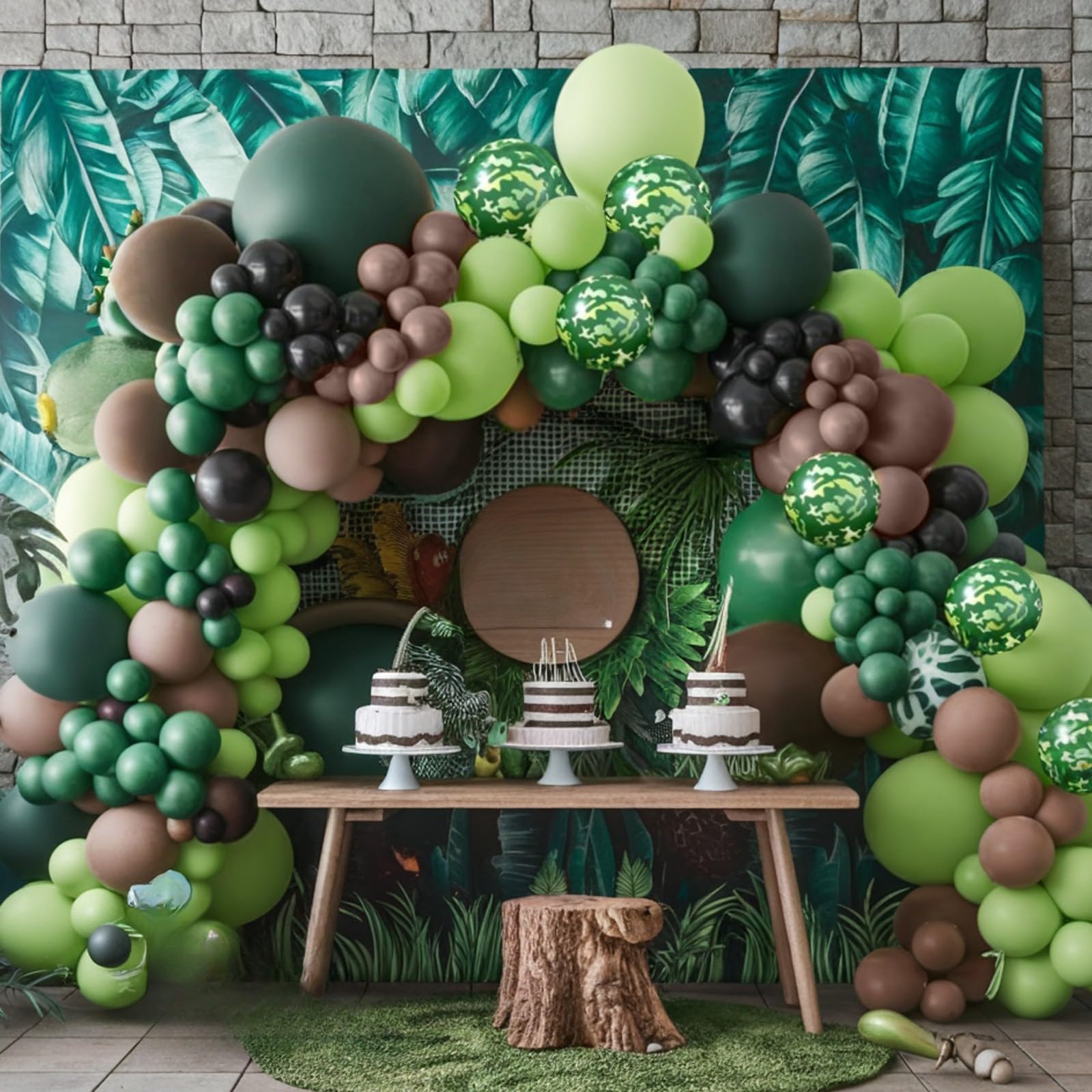 Sowide avocado green balloons ideal for nature-inspired celebrations.