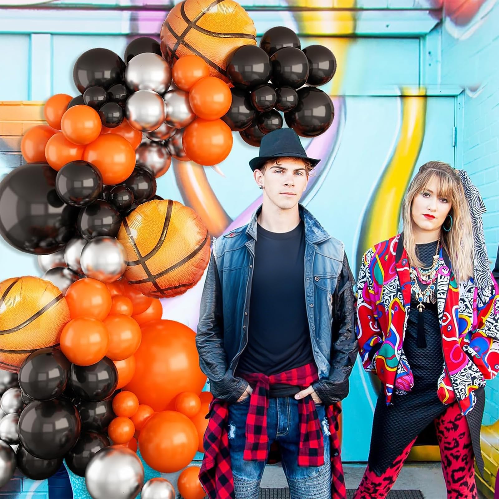 Sowide basketball foil balloons for standout party focal points