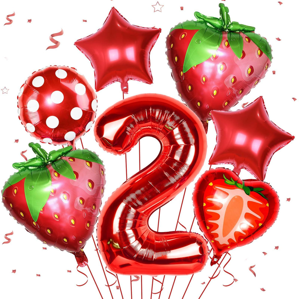 Sowide Berry 2nd Birthday number-2 balloon 40inch for festive photos