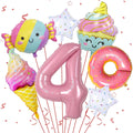 Sowide Donut 40-inch number balloon adds a bold birthday focal point