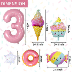Sowide donut balloon adds playful sweetness to dessert tables.