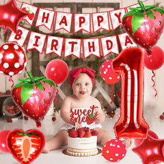 Sowide red star balloon 18 inch pairs playfully with berries for bright accents.