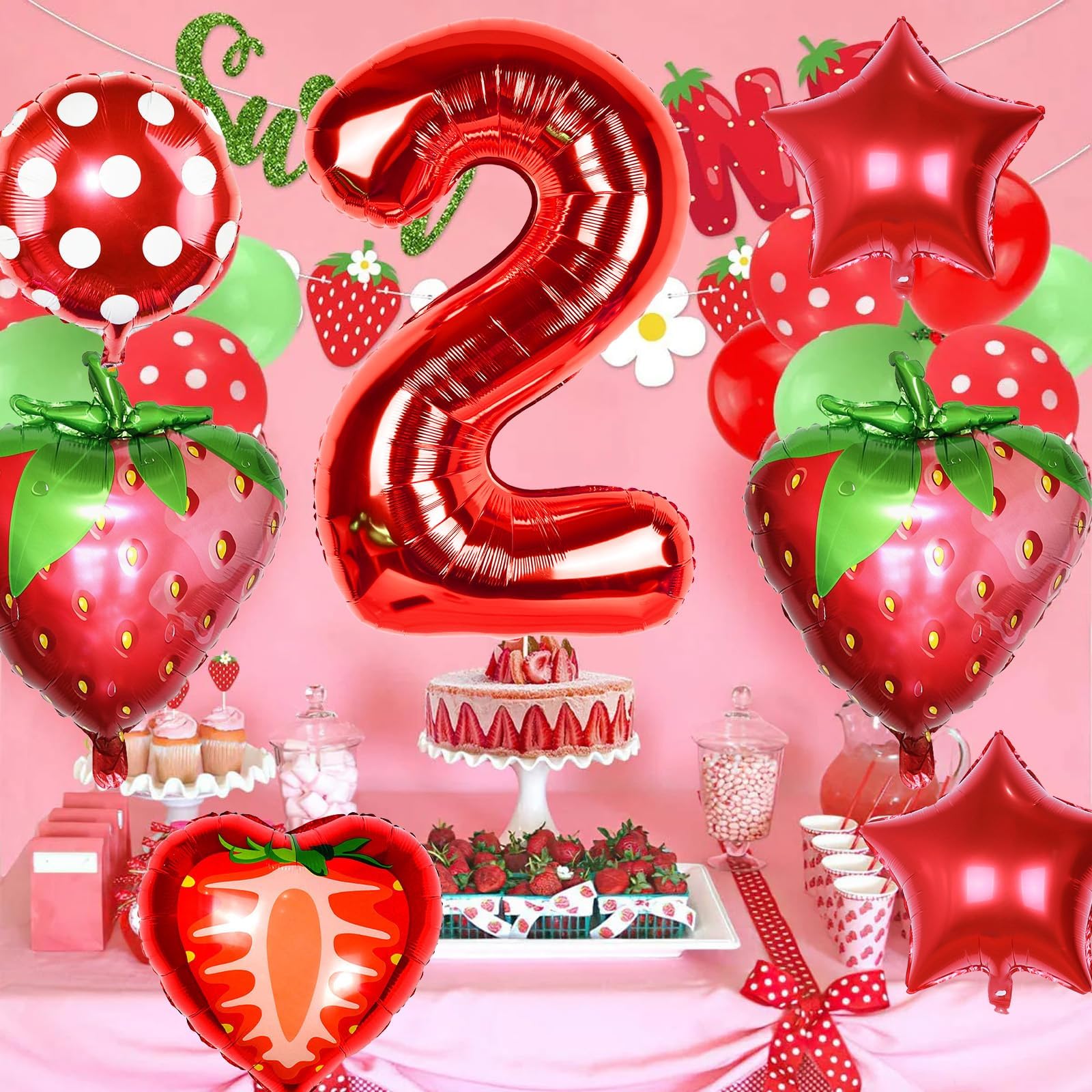 Sowide red star balloon 18inch brightens birthday scene