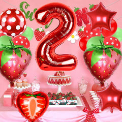 Sowide red star balloon 18inch brightens birthday scene