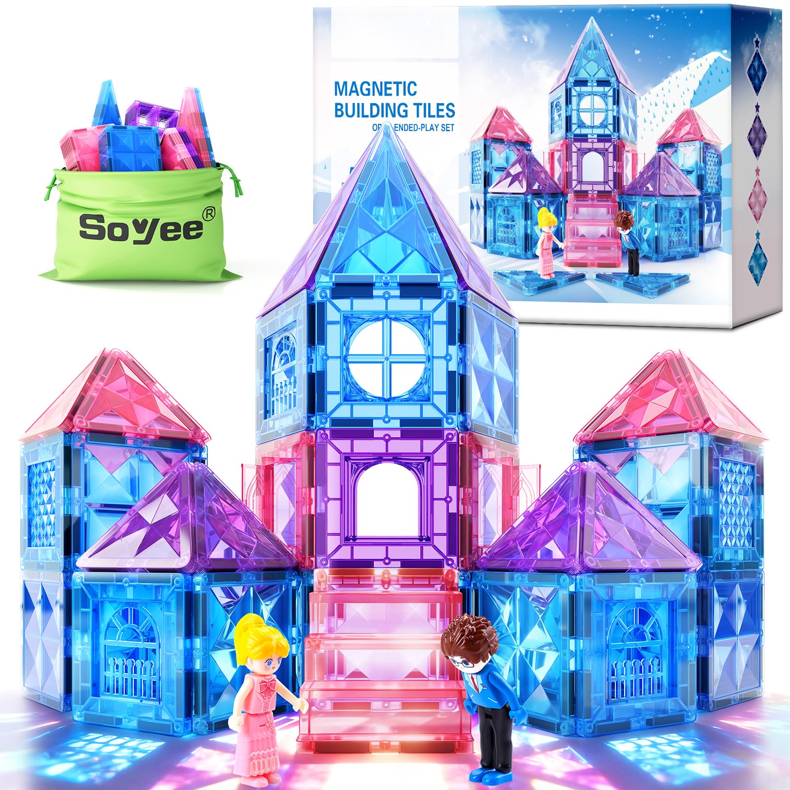 Soyee Diamond magnetic blocks spark princess-world imagination for at-home pretend play