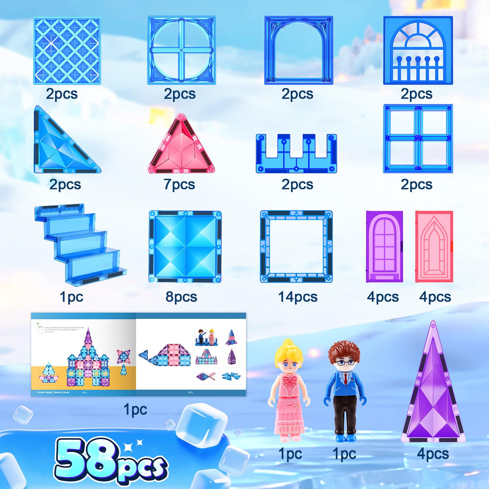 Soyee Diamond tiles with windows and doors invite castle-building adventures
