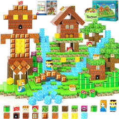 Soyee Magnetic Blocks building scene boosts spatial skills.