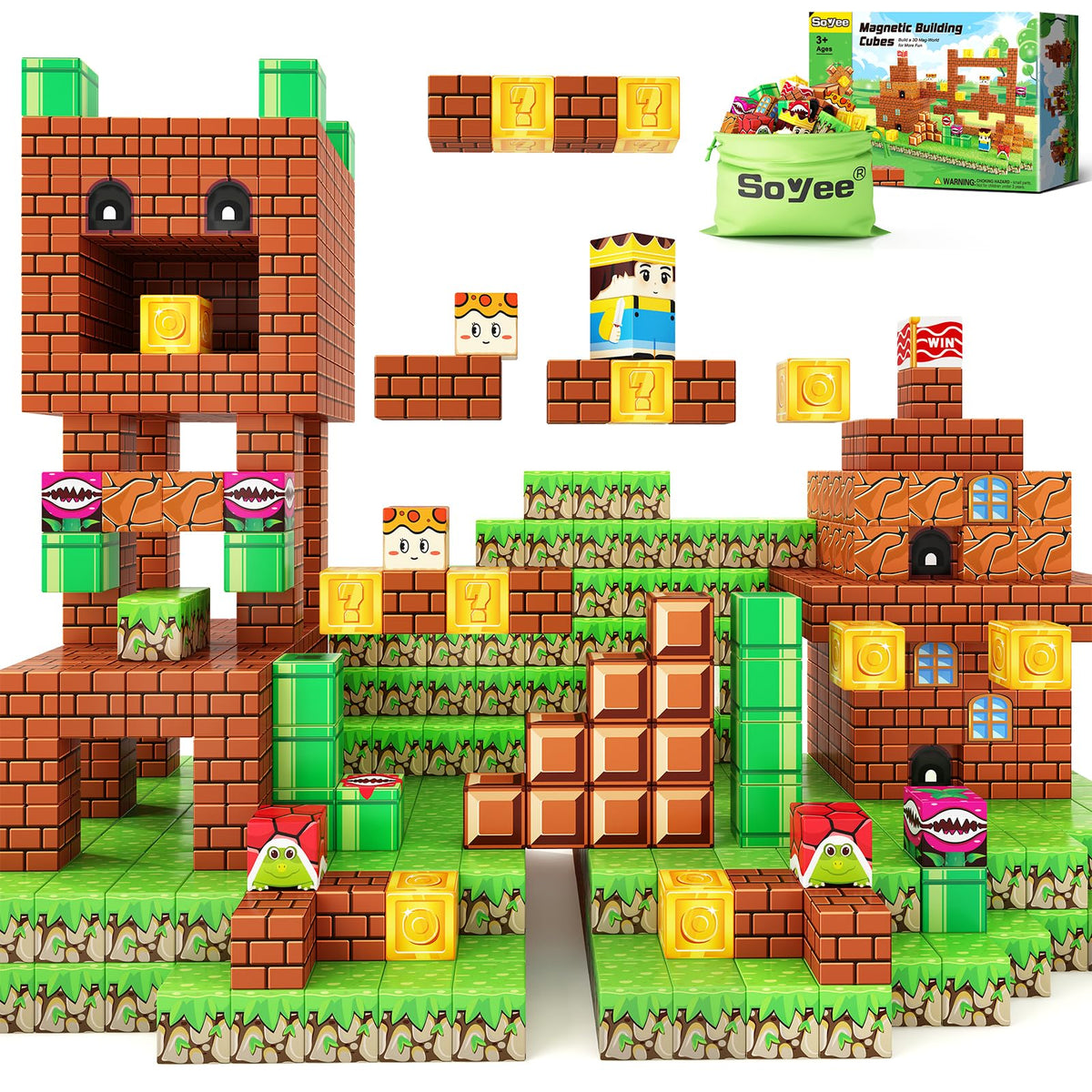 Soyee magnetic blocks to build Mine World adventures boost creativity