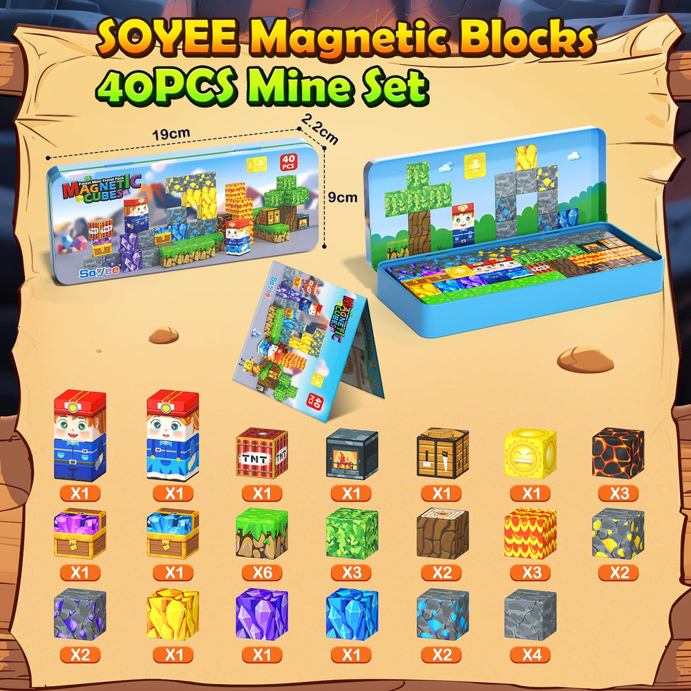 Soyee Magnetic Blocks classroom-ready set supports collaborative building activities.