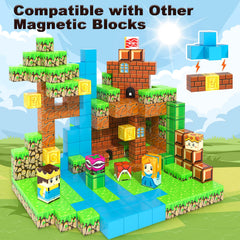 Soyee magnetic blocks educational toy fosters concentration during constructive play.