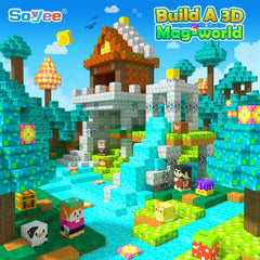 Soyee Forest lamb figure encourages collaborative building sessions.