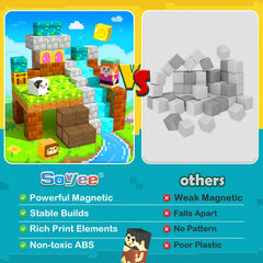 Soyee Forest magnets ensure strong connections for easy reconstructions.