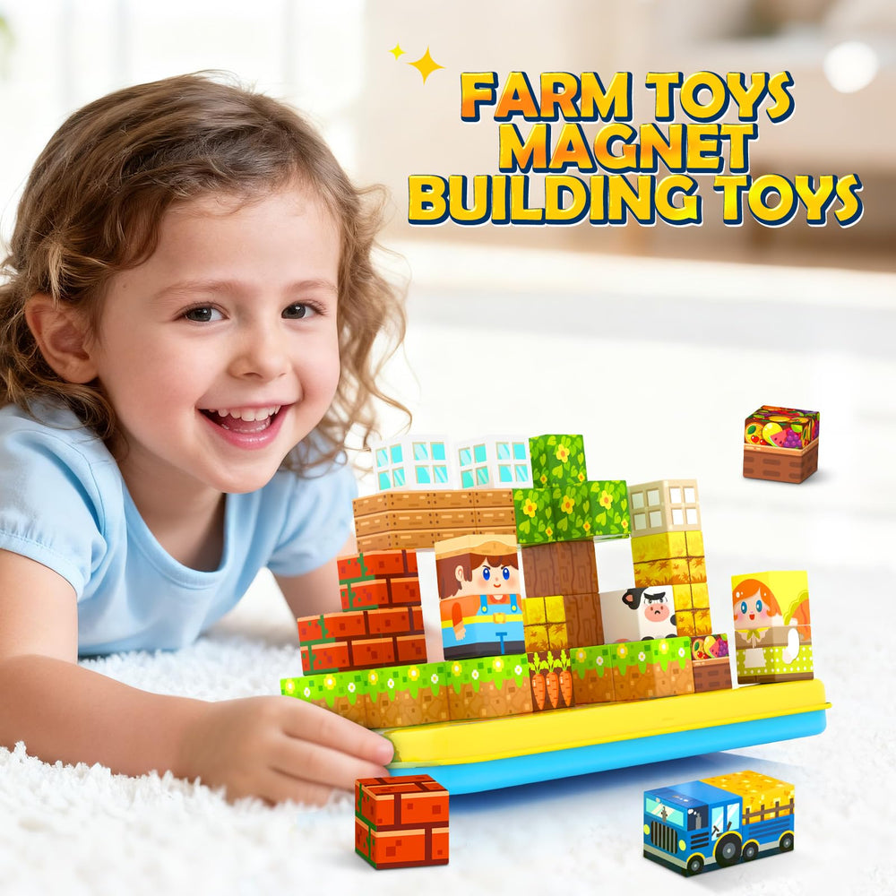 Soyee magnetic blocks gift pack: ideal birthday or holiday gift encouraging creative play.