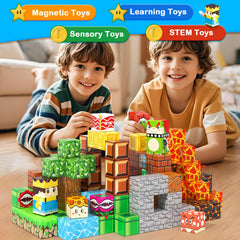 Soyee travel-friendly magnetic blocks case for on-the-go play and easy packing