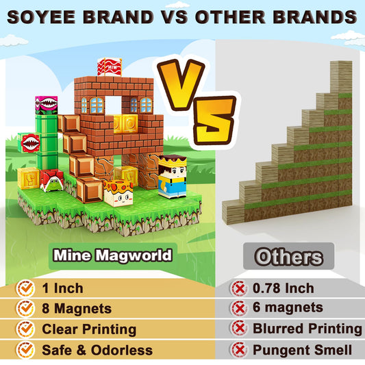 Soyee magnetic blocks with varied elements inspire storytelling and construction