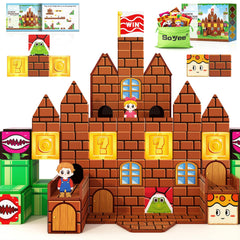 Soyee Magnetic Tiles castle-building set promotes imaginative play and early geometry exploration