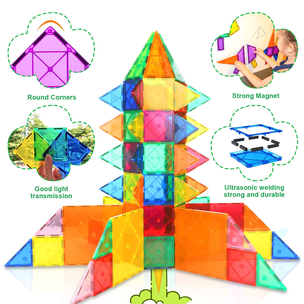 Soyee magnetic tiles gift box presentation ideal for 3+ year olds.