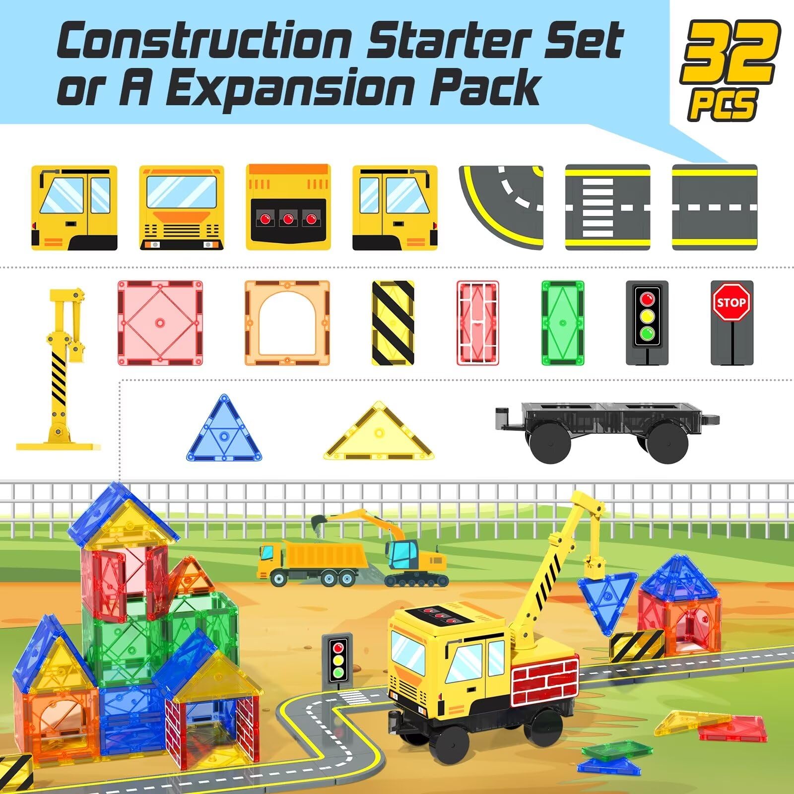 Soyee magnetic-tiles kids play scene captures action and storytelling