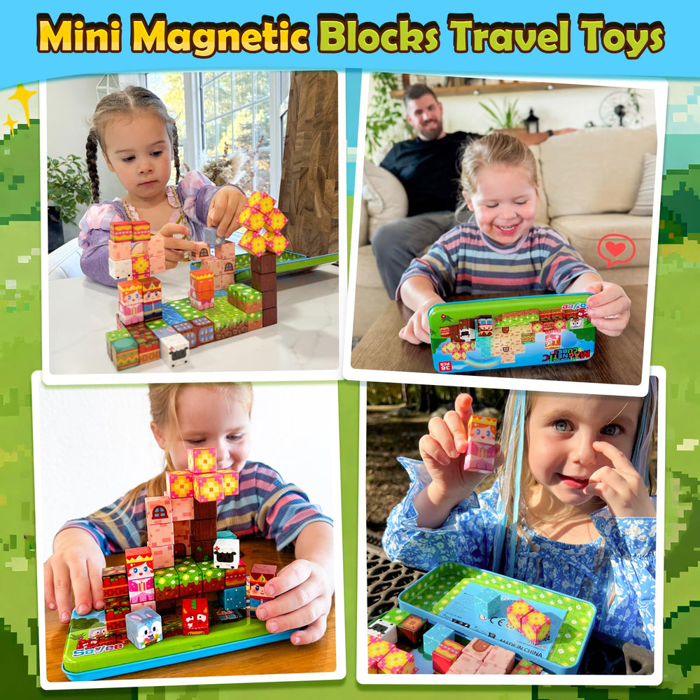 Soyee animal scene blocks inspire nature-themed play and early pattern recognition.