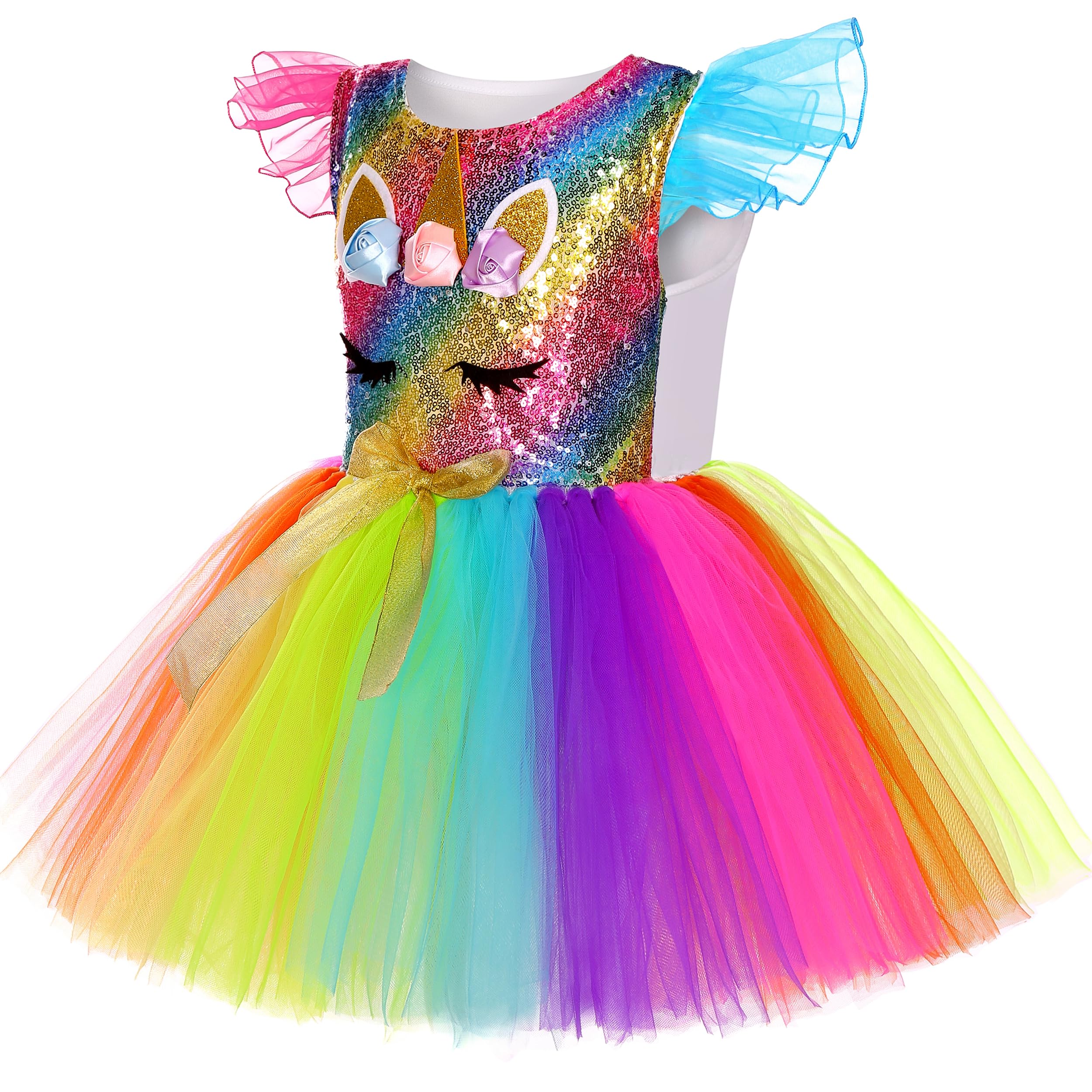 Adjustable top straps on Soyoekbt unicorn costume for easy wear