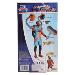 Space Jam Lebron James Tune Squad pose-ready action figure display