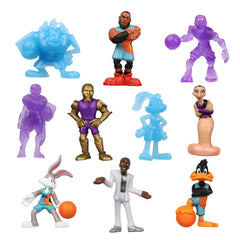 Space Jam Moose Toys 10-pack mini figures on bases for display and play.