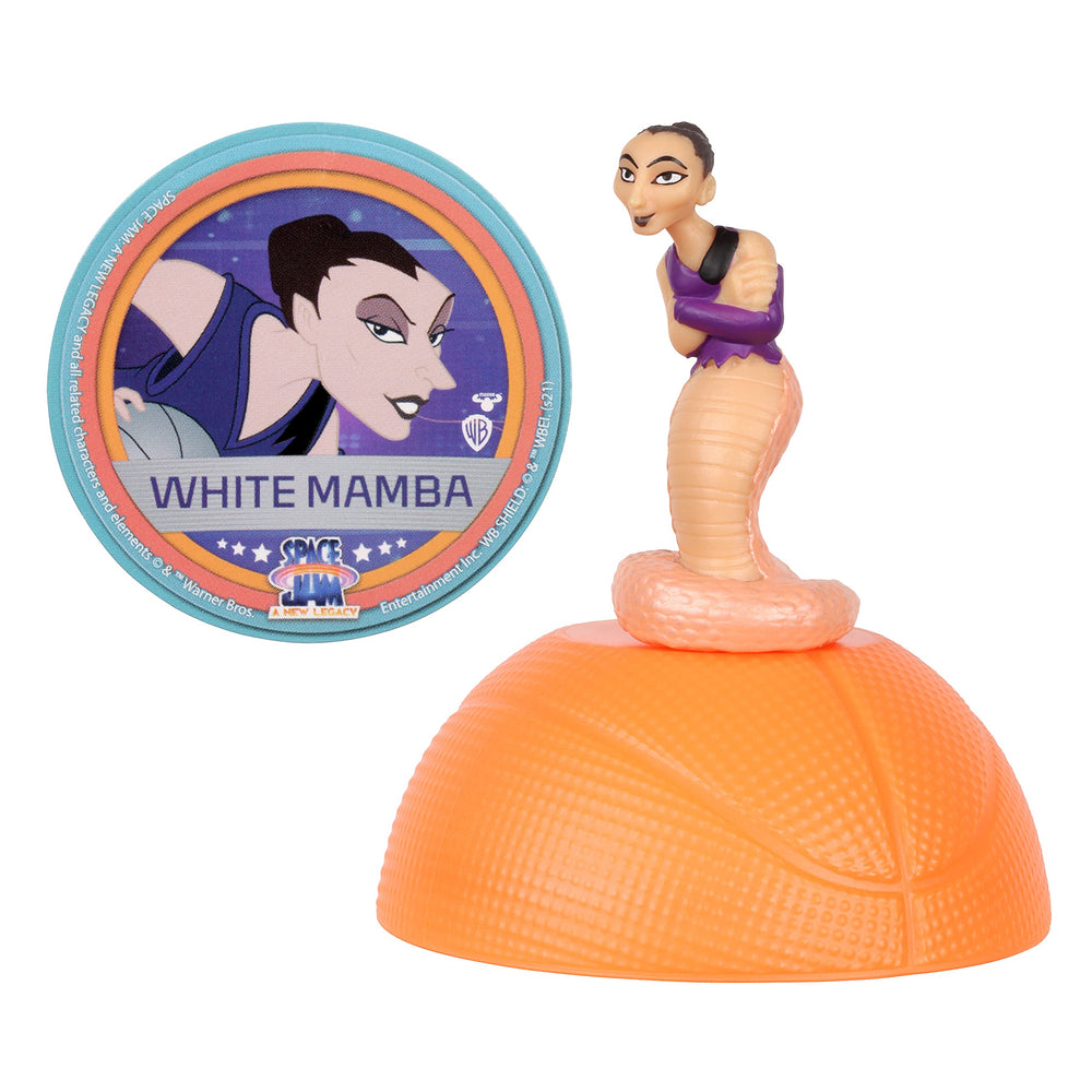 Space Jam White Mamba mini figure with base.