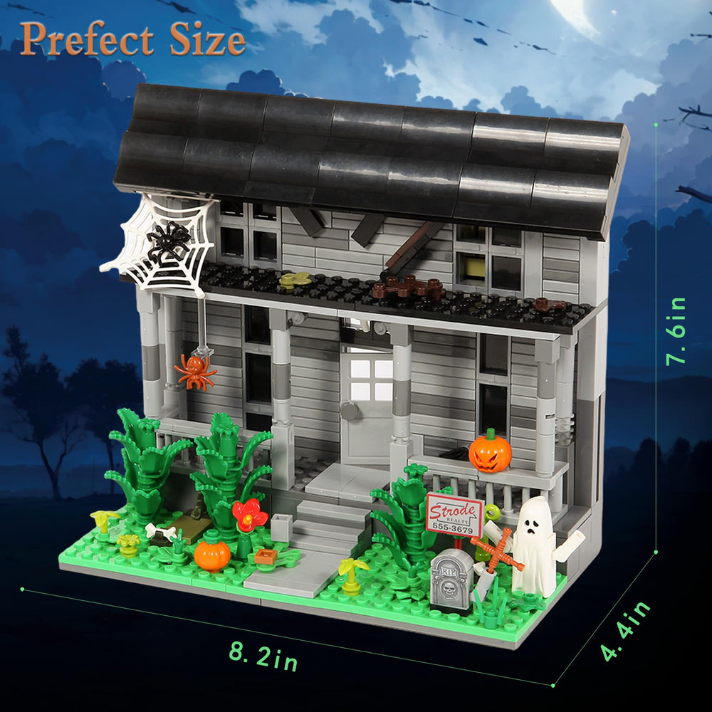 Spaciolo Halloween Movie Building Set: premium display box focus keeps your collection organized.
