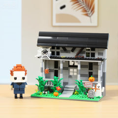 Spaciolo Halloween Movie Building Set: masked figure focus for immersive display and storytelling.