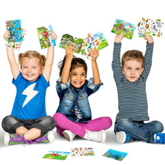 Spakon 32 sheets scene stickers enable kids to create personalized scenes
