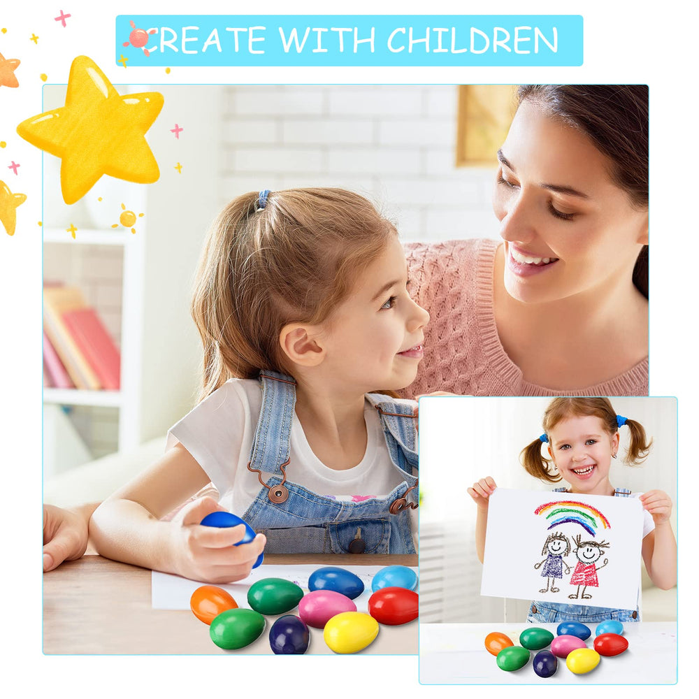 Spakon kid-friendly art set encourages creativity with easy-to-use crayons.