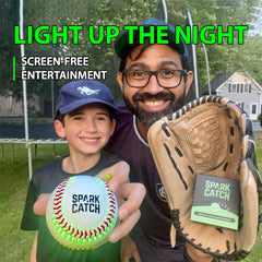 SPARK CATCH glow-in-the-dark gift idea for young players and families.