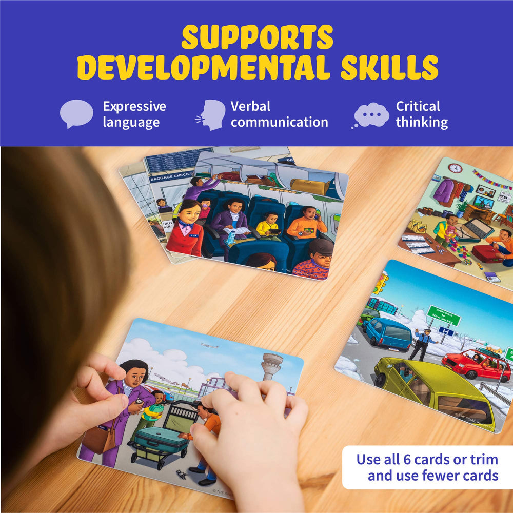 Spark Innovations Spark Cards – laminated, dry-erase friendly surfaces highlight details.