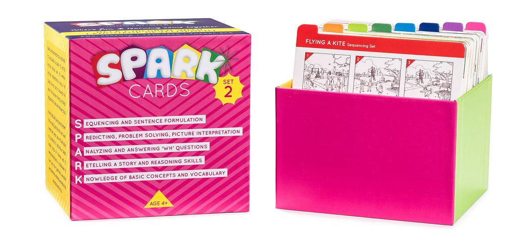 Spark Innovations Spark Cards – supports main ideas, vocabulary growth, and problem solving.