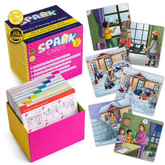 Spark Cards by Spark Innovations – storytelling sequence visuals boost expressive language.