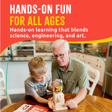 SparkJump kids building kit packaging ready-to-assemble project for family bonding.