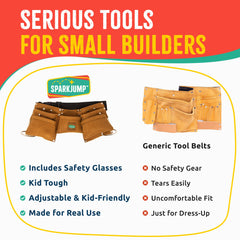 SparkJump STEM-focused play belt encourages hands-on learning during projects.