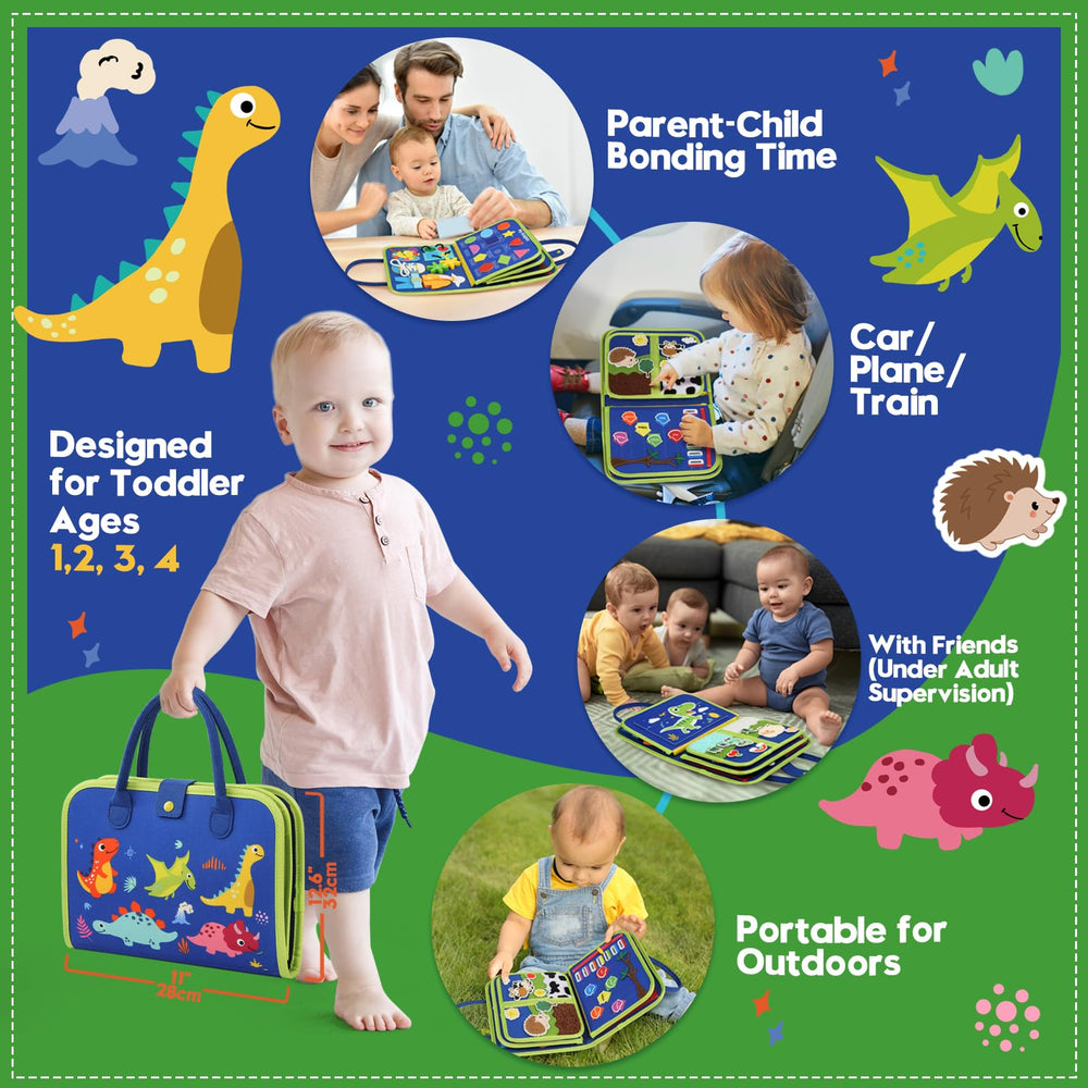 SparkleMe Busy Board zipper and tying area promotes practical independence.