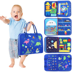 SparkShoots Busy Board ABCs and dinos encourage early learning on the go.