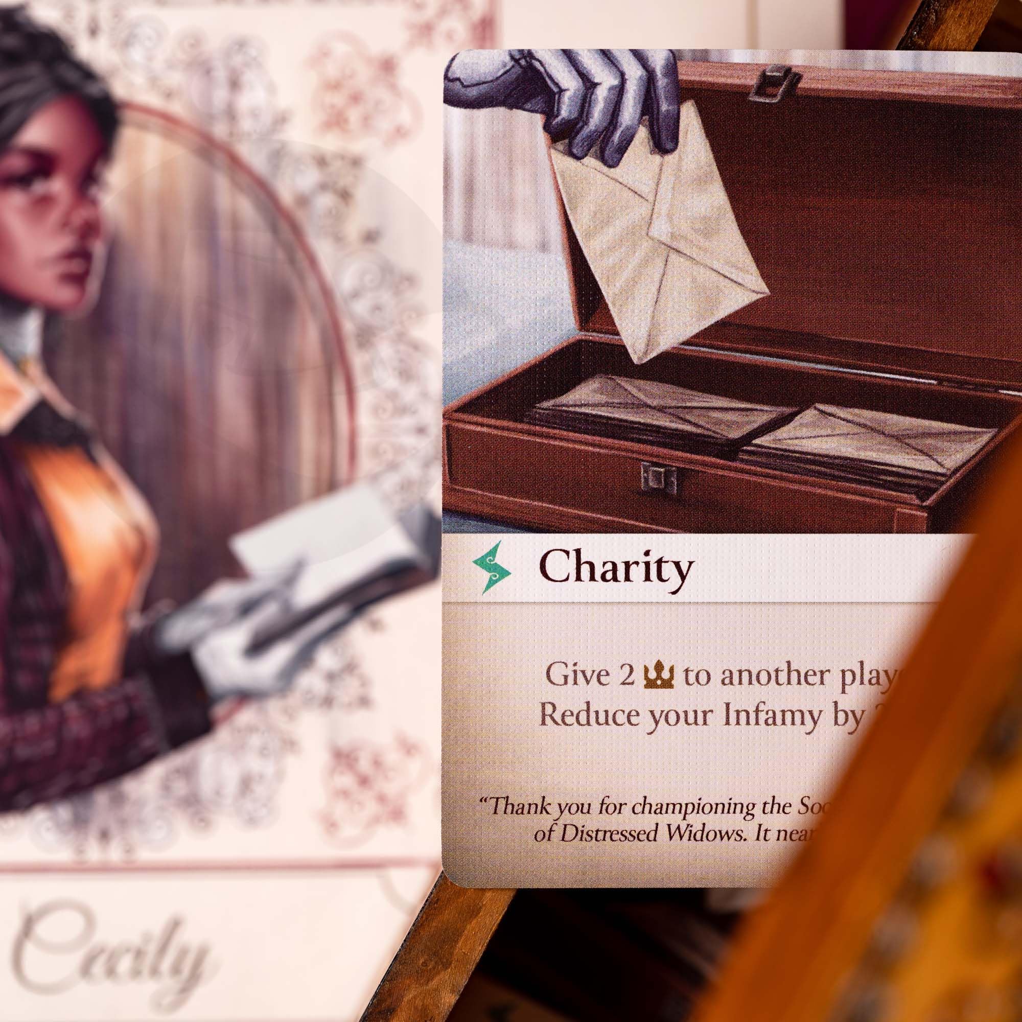 SparkWorks Deadly Dowagers players drafting cards during turn-based rounds for tense decisions