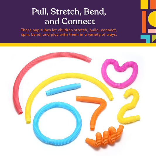Special Supplies colorful stretch tubes connect and build to boost fine motor skills.
