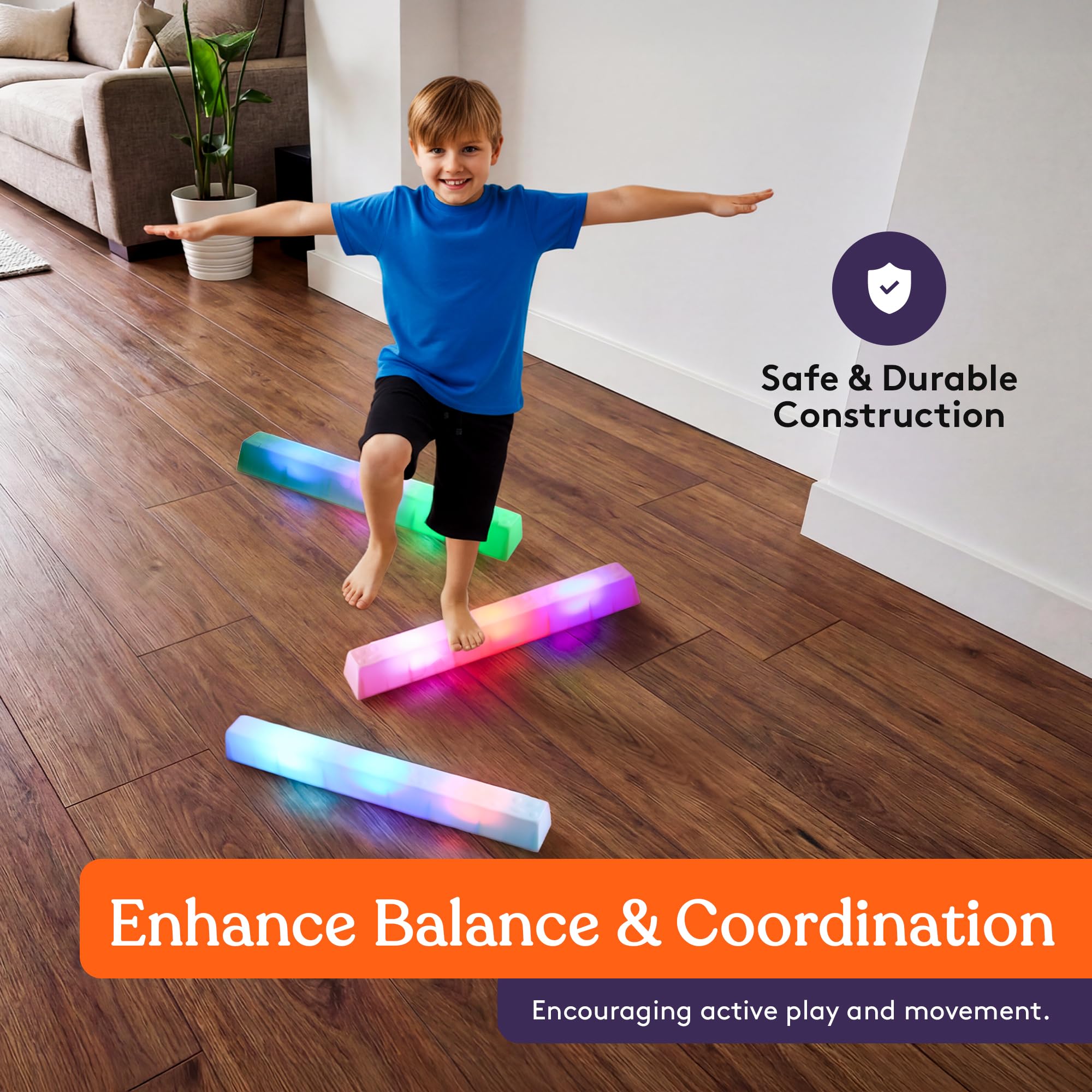 Special Supplies LED Stepping Stones are ideal for classrooms, therapy sessions, and home play.