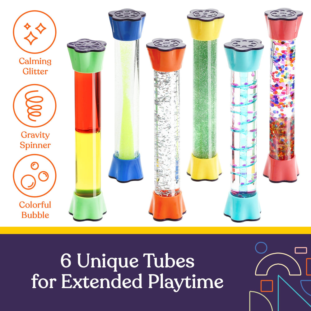 Special Supplies liquid motion bubbler displays vibrant colors for sensory play and focus.