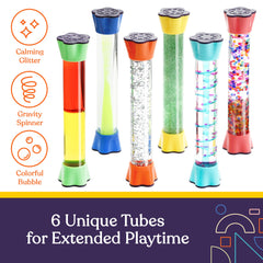 Special Supplies liquid motion bubbler displays vibrant colors for sensory play and focus.