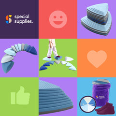 Special Supplies Ocean stepping stones with rugged rubber base for all surfaces