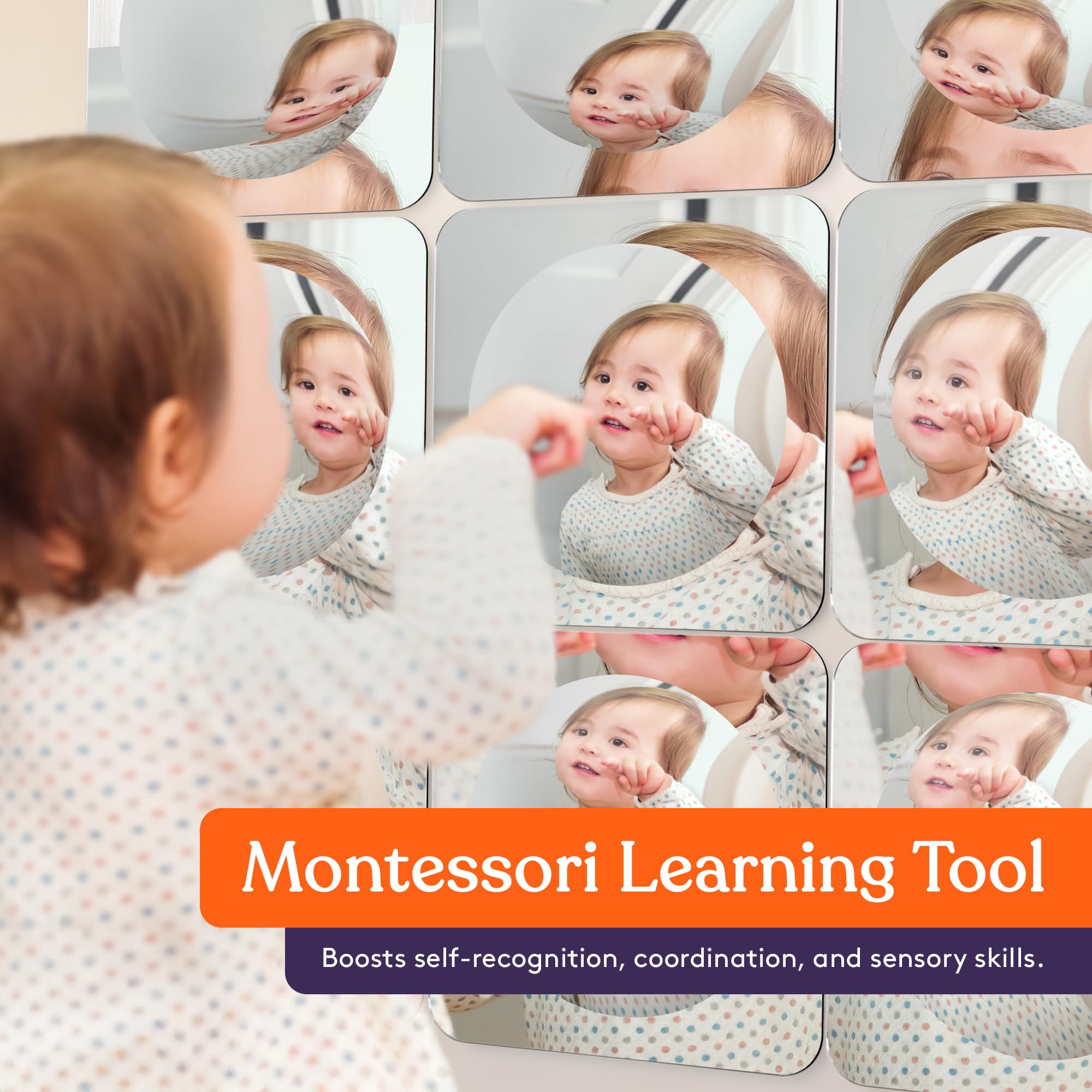 Special Supplies Bubble Wall Mirror encourages imaginative play and safe exploration.