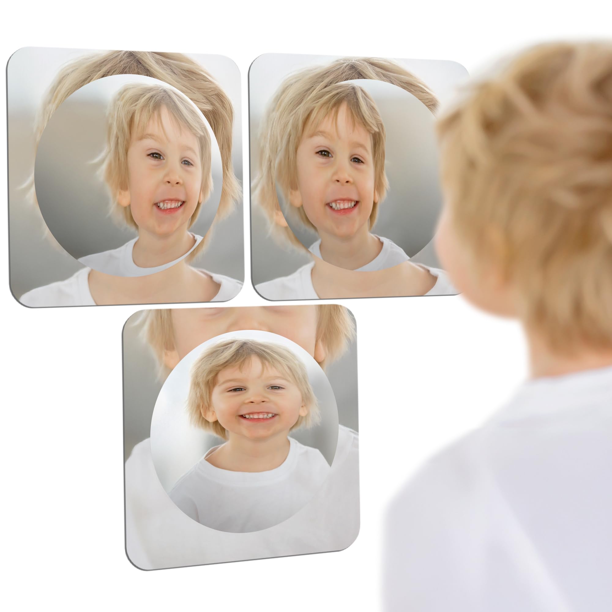 Special Supplies Sensory Bubble Wall Mirror assembly showcases orbiting bubbles for visual exploration.