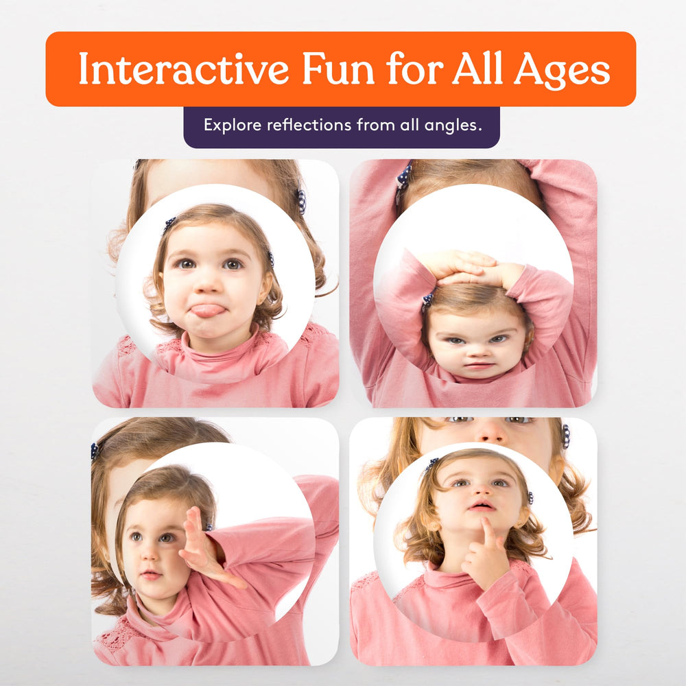 Special Supplies Sensory Bubble Wall Mirror adds retro decor flavor to kid rooms.