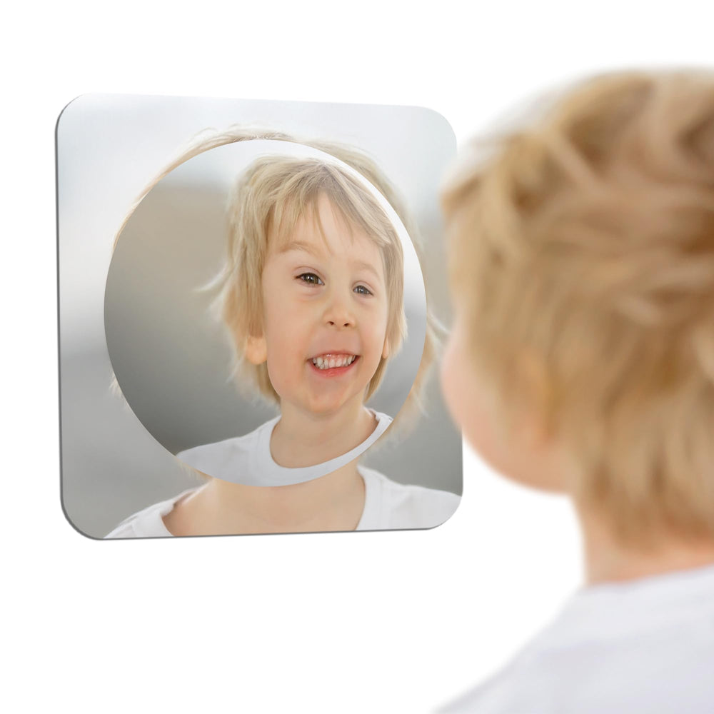 Special Supplies Sensory Bubble Wall Mirror close-up with convex bubbles for curious self-viewing and calm play.